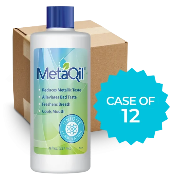 MetaQil 8oz 12pack Metallic taste relief