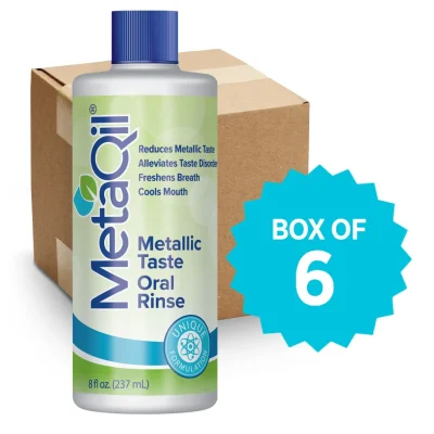 MetaQil 8oz 6 pack Metallic taste relief
