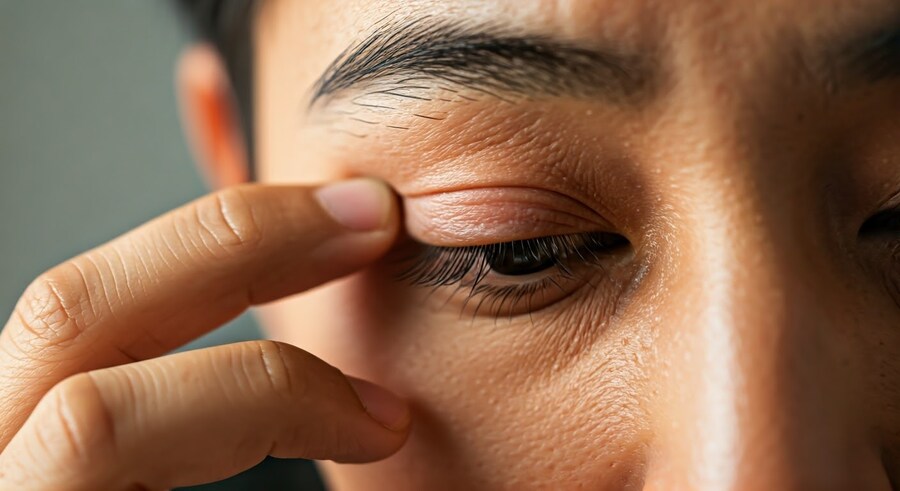 A man with dry eye is considering asking his doctor about Xiidra.