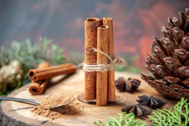 Cinnamon and other spices that can overpower a metal flavor in mouth when cooking.
